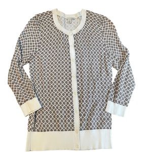 Gray and White Halogen Cardigan size Petite XS
